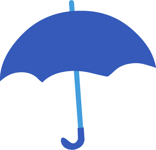梅雨 傘のイラスト 無料素材