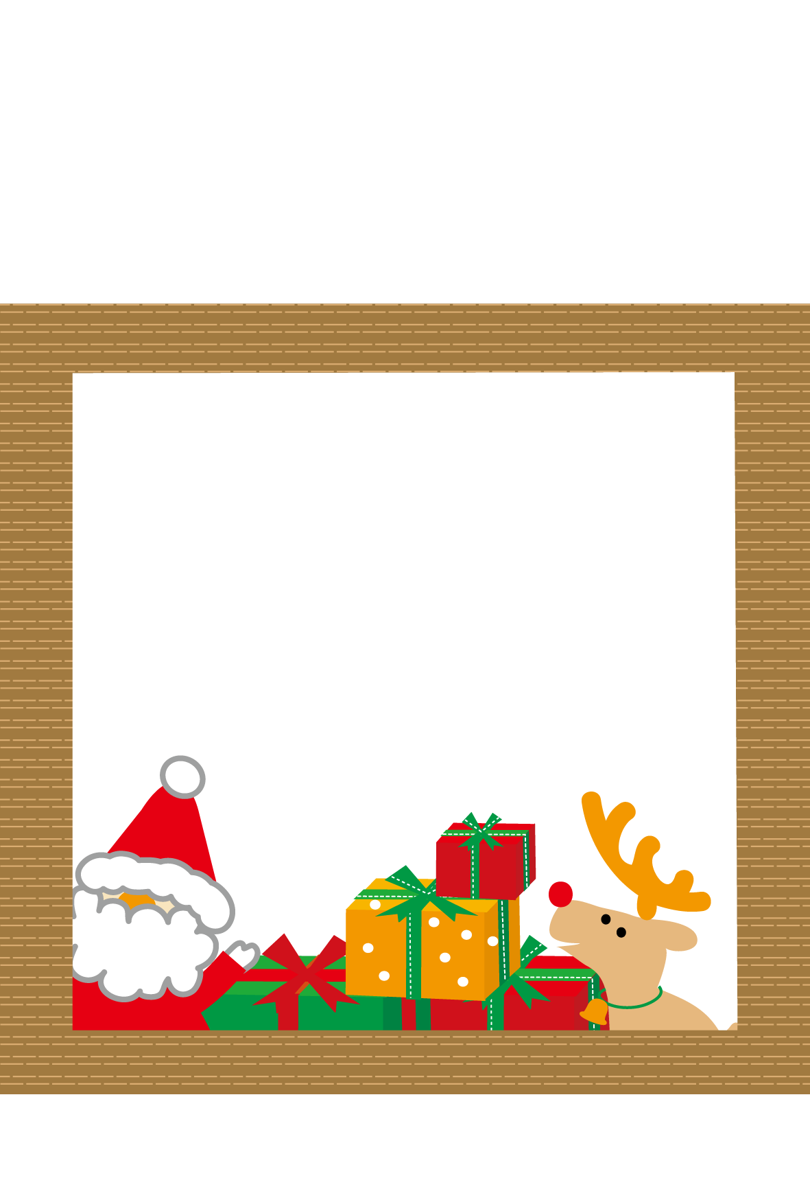 クリスマスカード 写真フレーム 無料素材